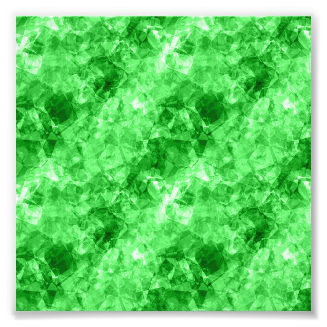 Grüne Krummlinge Fotodruck (Vorne)