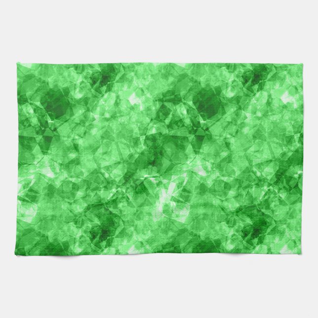 Grüne Krummlinge Küchentuch (Horizontal)