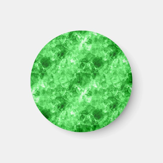 Grüne Krummlinge Magnet (Vorne)