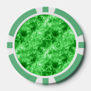 Grüne Krummlinge Pokerchips