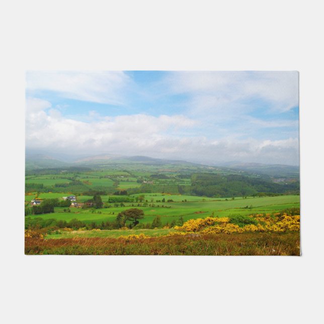 Grüne Landschaft Fußmatte (Vorderseite)