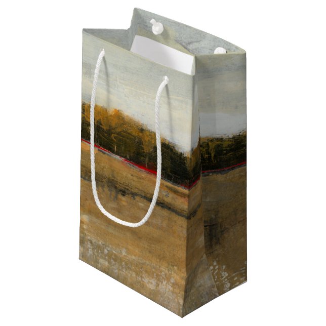 Grüne Landschaft Kleine Geschenktüte (Vorderseite Schrägansicht)