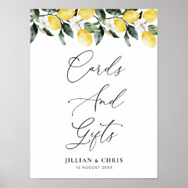 Grüne Landschaft Lemon Blumenkarten & Geschenke - Poster