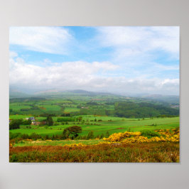 Grüne Landschaft Poster