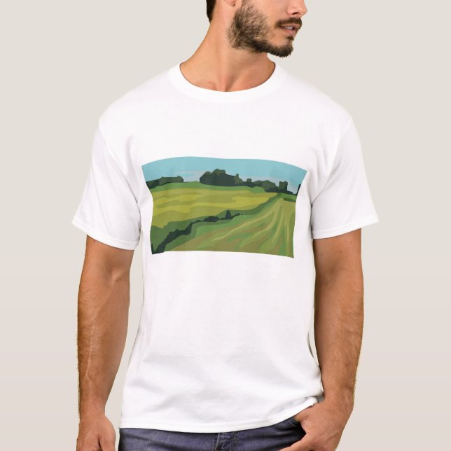 Grüne Landschaft T-Shirt (Vorderseite)
