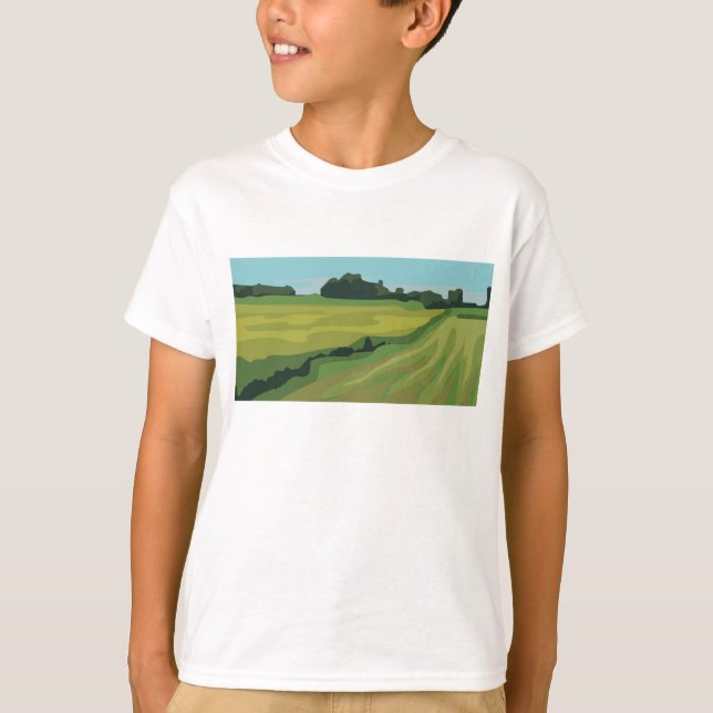 Grüne Landschaft T-Shirt (Vorderseite)
