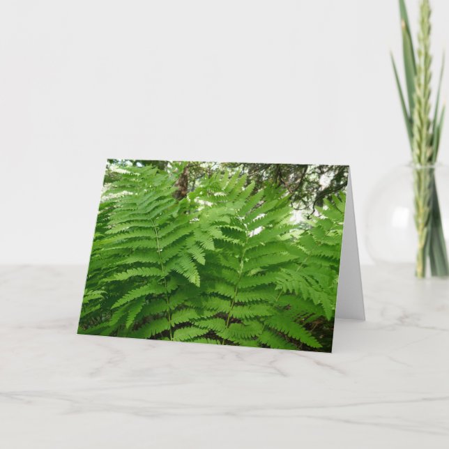 Grüne Landschaft und botanische Landschaften Karte (Vorderseite)