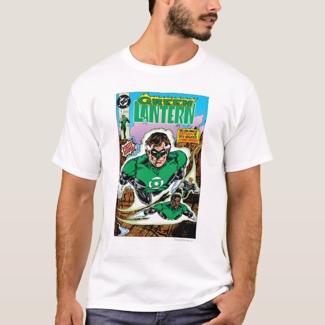 Grüne Lanterns fliegen T-Shirt (Vorderseite)