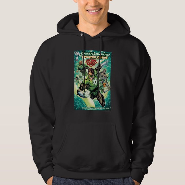 Grüne Laterne - Abdeckung für geheime Dateien und  Hoodie (Vorderseite)
