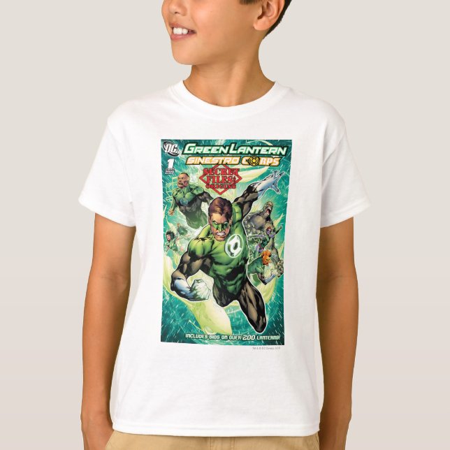 Grüne Laterne - Abdeckung für geheime Dateien und  T-Shirt (Vorderseite)
