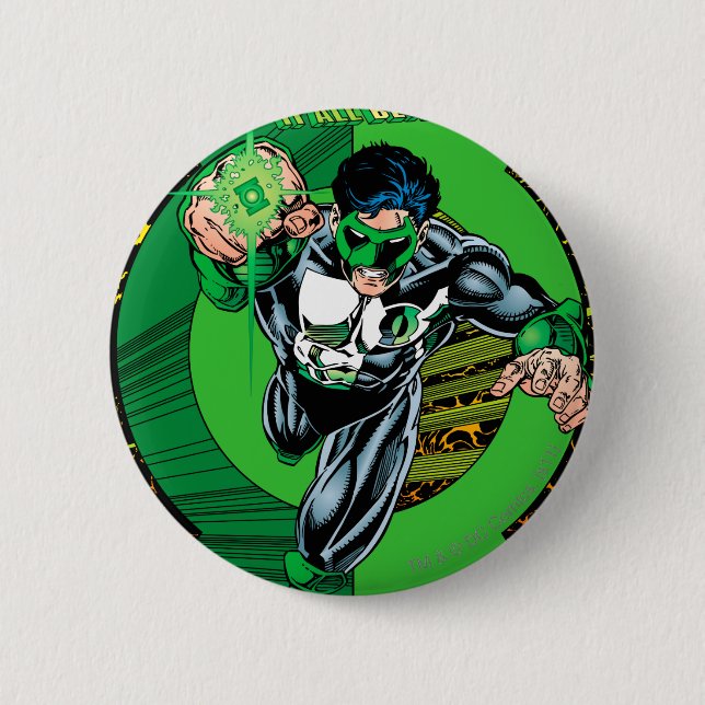 Grüne Laterne - alle sie fängt hier an Button (Vorderseite)