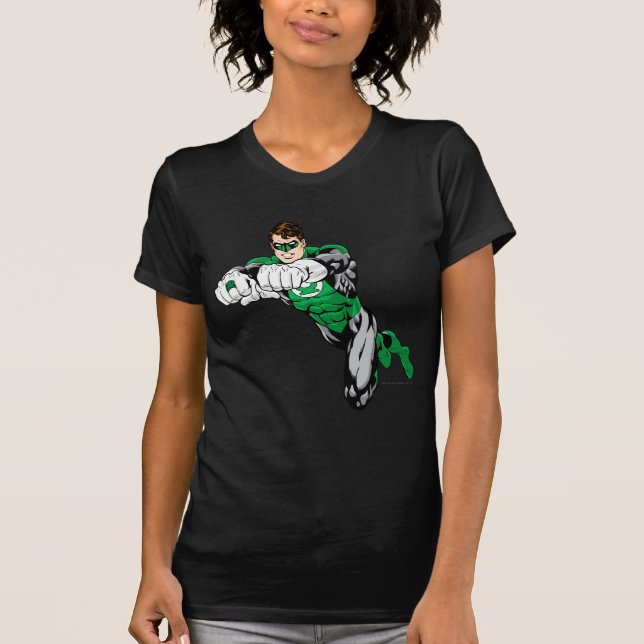Grüne Laterne - Beide Arme nach vorne T-Shirt (Vorderseite)