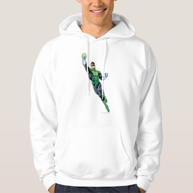 Grüne Laterne - Comic, aufgeblasen Hoodie (Vorderseite)