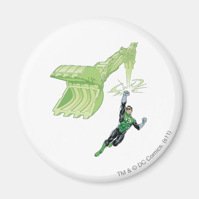 Grüne Laterne - Comic mit Maschine Magnet (Vorne)