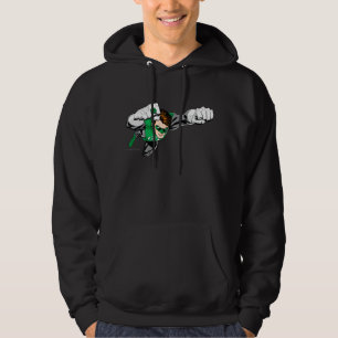 Grüne Laterne - Comic, nach rechts fliegend Hoodie