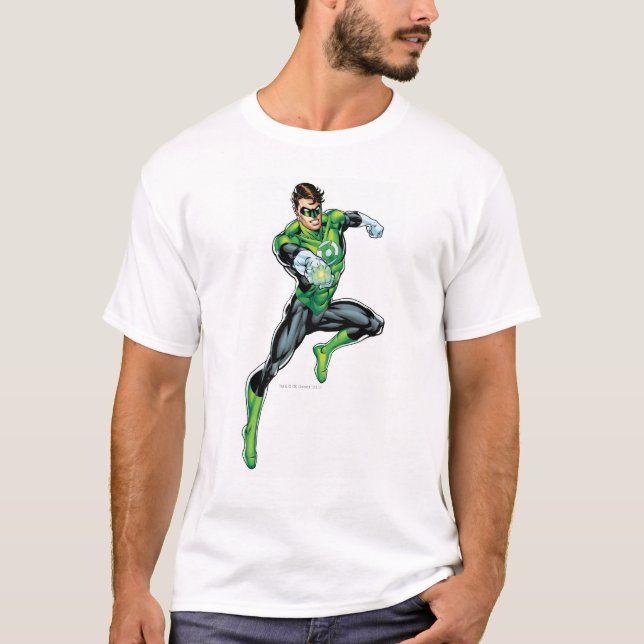 Grüne Laterne - Comic, springen T-Shirt (Vorderseite)