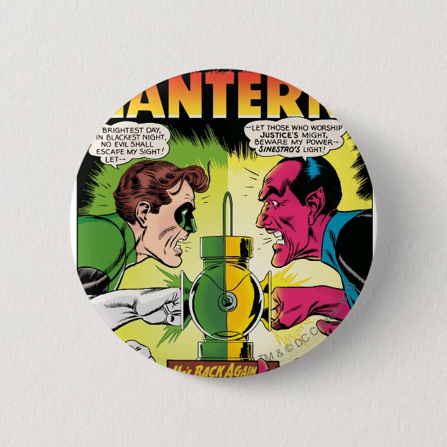 Grüne Laterne gegen Sinestro Button (Vorderseite)