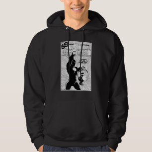 Grüne Laterne - glühende Laterne, Schwarzweiss Hoodie