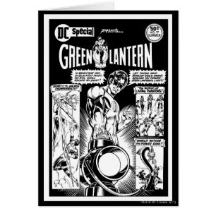 Grüne Laterne - Grün schattiertes Comic, Schwarzes