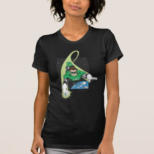 Grüne Laterne im Raum T-Shirt