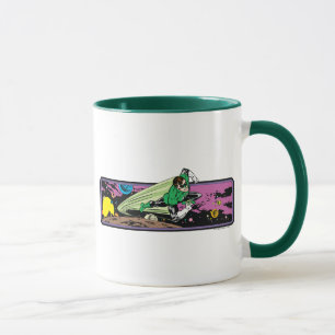 Grüne Laterne im Raum Tasse