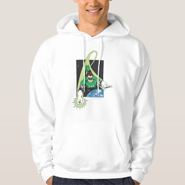 Grüne Laterne im Weltraum Hoodie (Vorderseite)