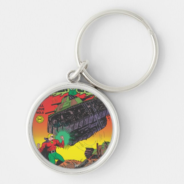 Grüne Laterne in den Gräben Schlüsselanhänger (Vorne)