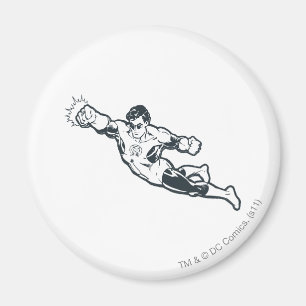 Grüne Laterne locht BW Magnet