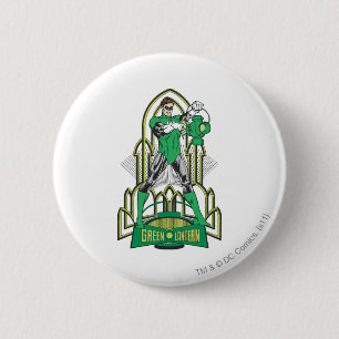 Grüne Laterne mit Buchstaben Button