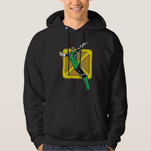 Grüne Laterne mit Hintergrund Hoodie
