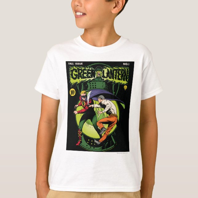 Grüne Laterne mit Kampffläche T-Shirt (Vorderseite)