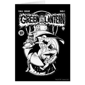 Grüne Laterne mit Kap im Kampf, Schwarz und Weiß