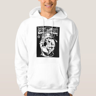 Grüne Laterne mit Kap im Kampf, Schwarzweiss Hoodie