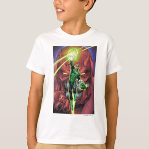 Grüne Laterne mit Lichtstrom - Farbe T-Shirt