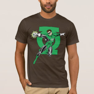 Grüne Laterne mit Logo-Hintergrund T-Shirt