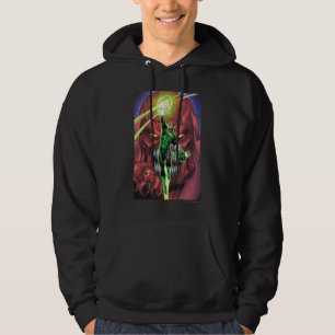 Grüne Laterne mit Strom des Lichtes - Farbe Hoodie