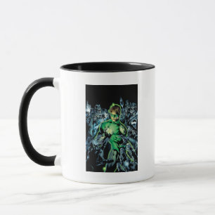 Grüne Laterne umgeben - Farbe Tasse