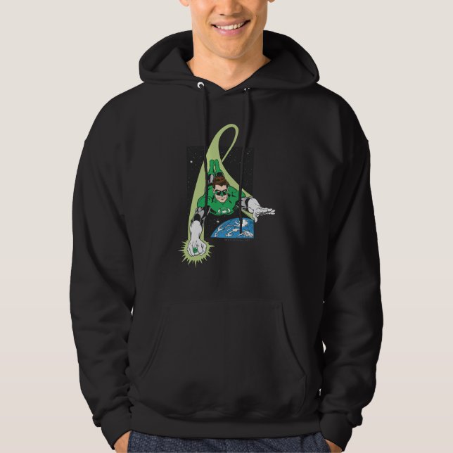 Grüne Laterne und Erde Hoodie (Vorderseite)