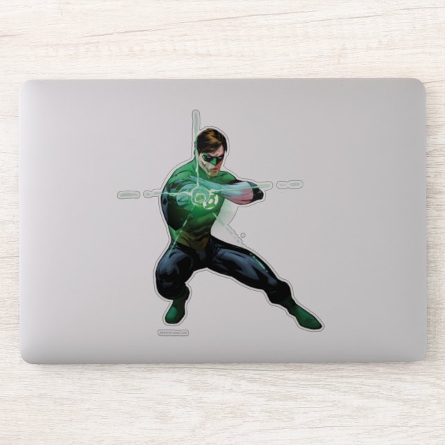 Grüne Laterne und Leuchtring Aufkleber (Computer)
