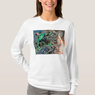 Grüne Laterne und Mond T-Shirt