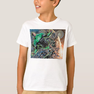 Grüne Laterne und Mond T-Shirt