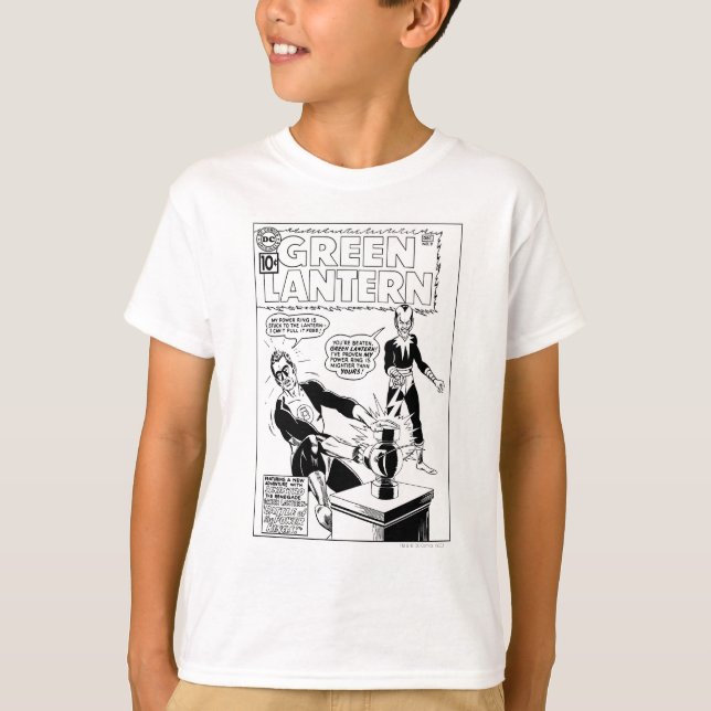 Grüne Laterne und Sinestro Abdeckung, Schwarz und  T-Shirt (Vorderseite)