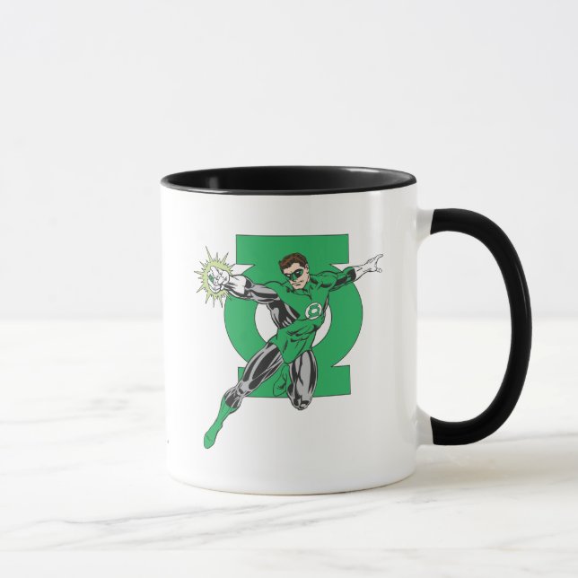 Grüne Laterne und Symbol Tasse (Rechts)