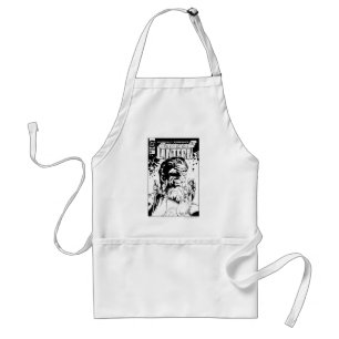 Grüne Laterne - viele Ringe, Schwarzweiss Schürze