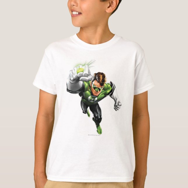 Grüne Laterne - Vollausgerendert, Armauflage T-Shirt (Vorderseite)