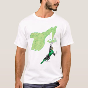 Grüne Laterne - völlig übertragen, mit Maschine T-Shirt