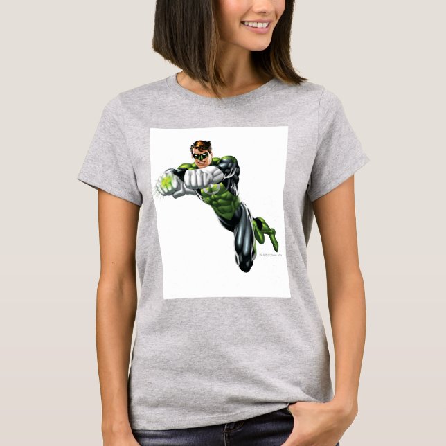 Grüne Laterne - Vollständig gerendert, beide Arme  T-Shirt (Vorderseite)