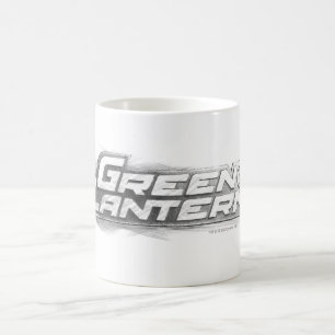 Grüne Laterne Zeichnend Kaffeetasse