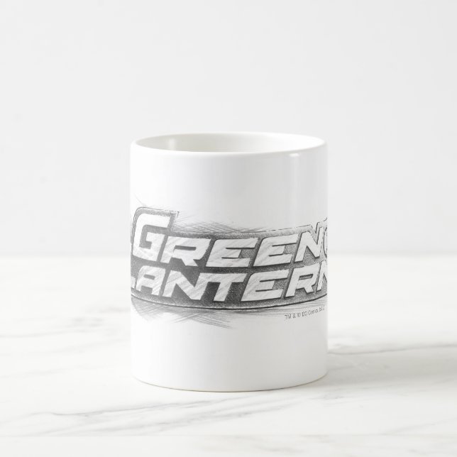 Grüne Laterne Zeichnend Kaffeetasse (Mittel)