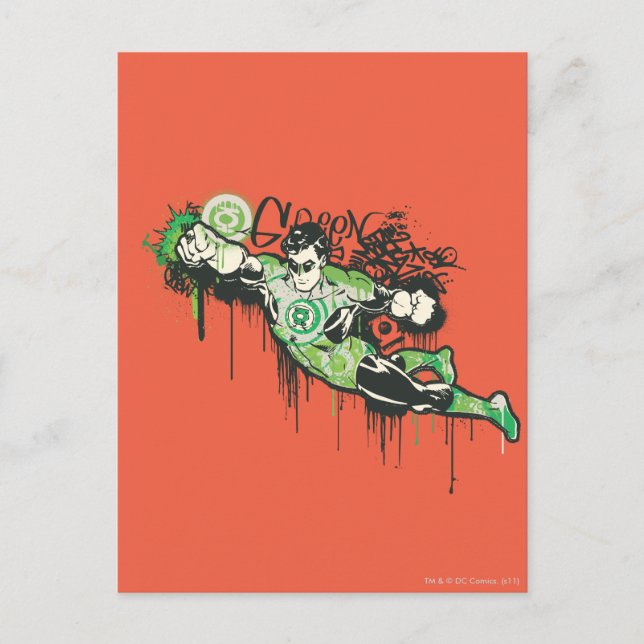 Grüne Laterne - Zwiespältiges Unschuldposter Postkarte (Vorderseite)